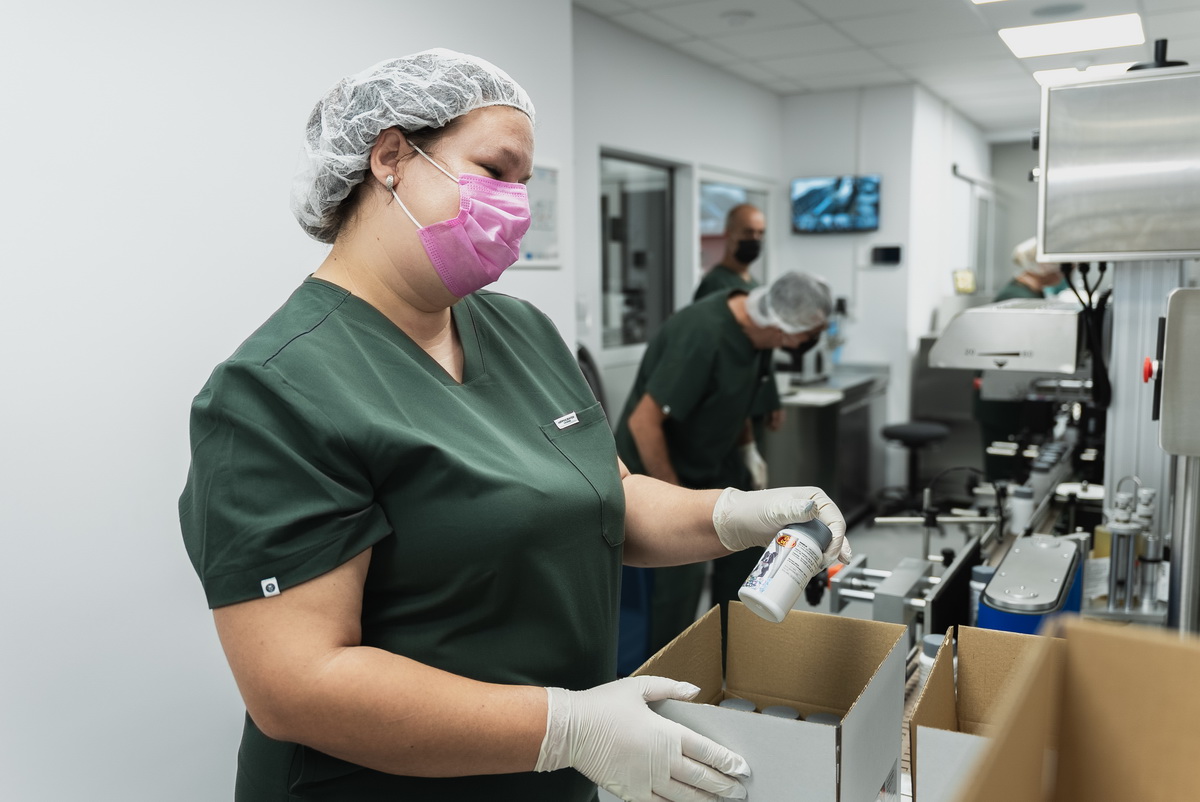 SEMACO employee packing products